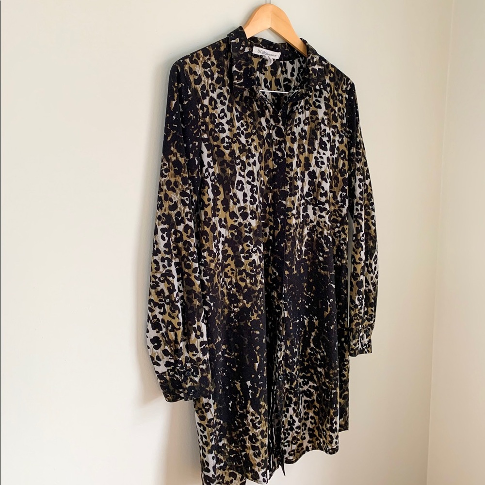 BCBG Generation Leopard Print Tunic Dress